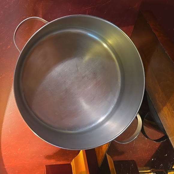 RARE: Vintage 5Q Revere Ware Copper Clad Double Ring w/Bakelite Knob Lid - Picture 5 of 9